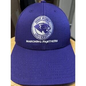 High Point University Panthers Hat Cap Strap Back Purple Adjustable Mens